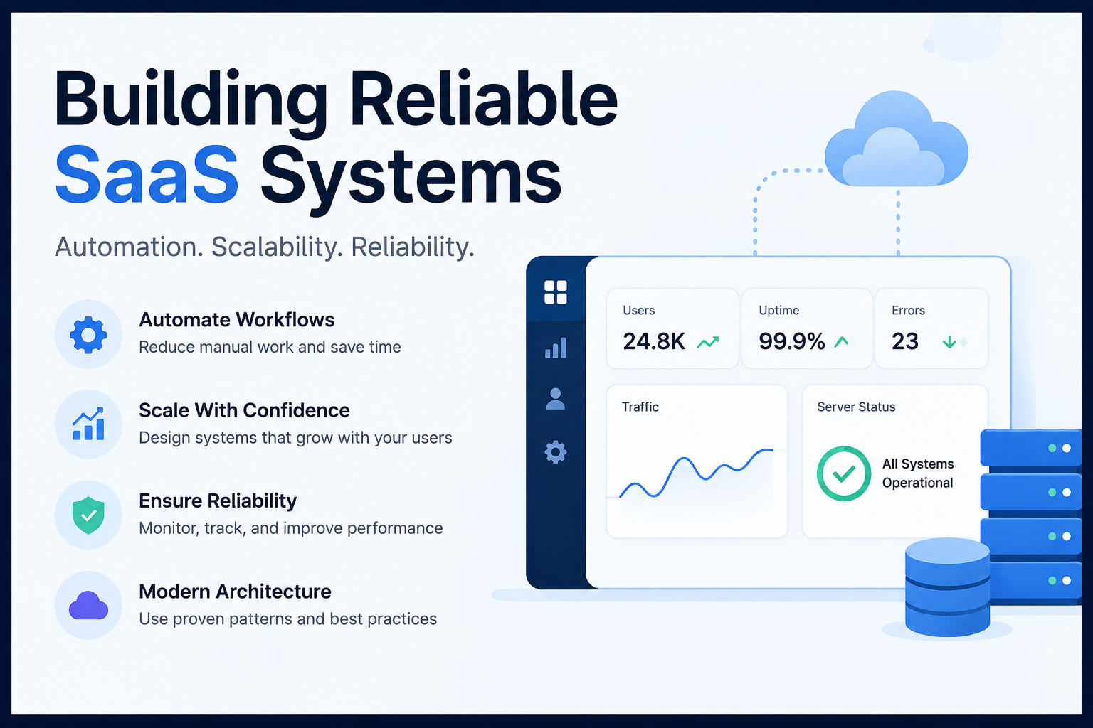 How to Build Reliable SaaS Systems: A Practical Guide to Automation and Scalability